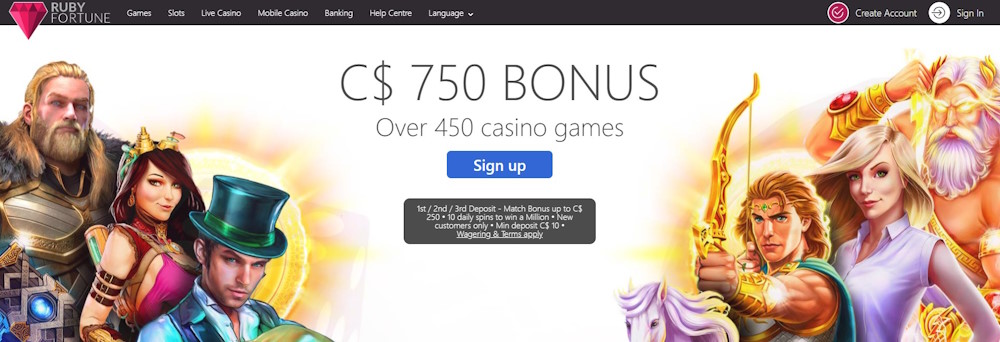 Blackjack games at Ruby Fortune